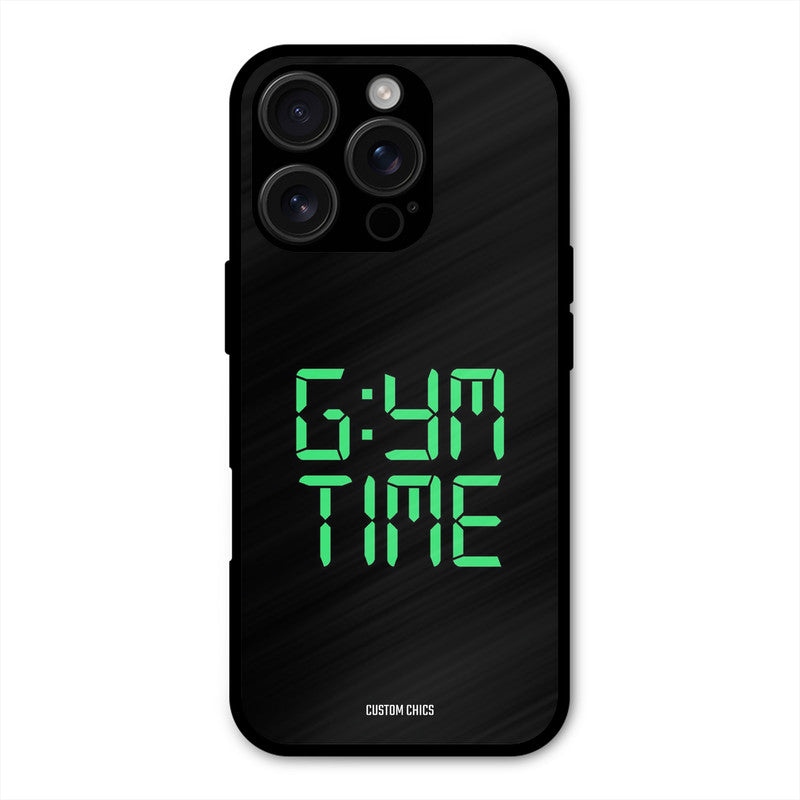Gym Time iPhone 16 Pro Max Mobile Back Cover - Typography PrintShield Case