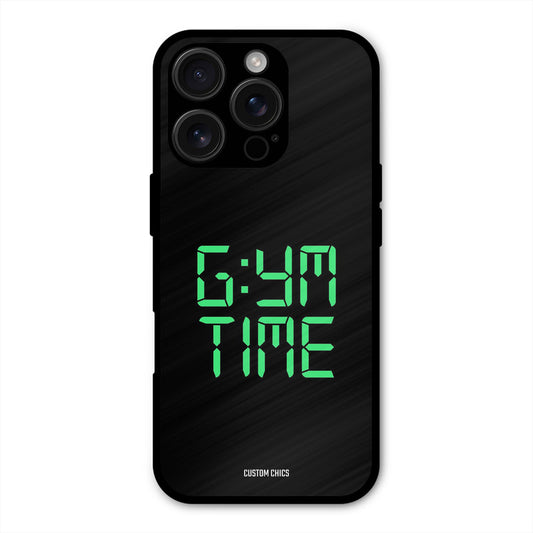 Gym Time iPhone 16 Pro Max Mobile Back Cover - Typography PrintShield Case