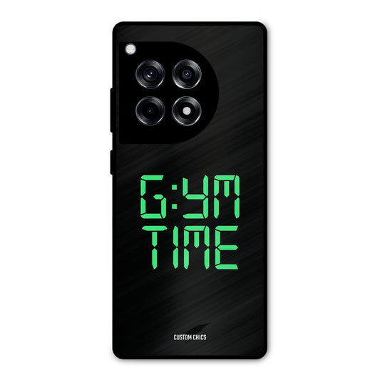 Gym Time OnePlus 12R Mobile Back Cover - Typography PrintShield Case