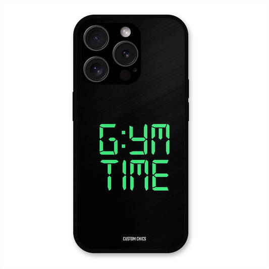 Gym Time iPhone 15 Pro Max Mobile Back Cover - Typography PrintShield Case
