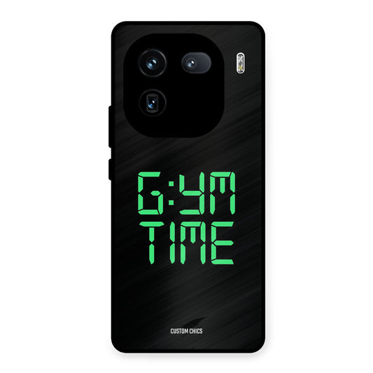 Gym Time iQOO 12 Mobile Back Cover - Typography PrintShield Case