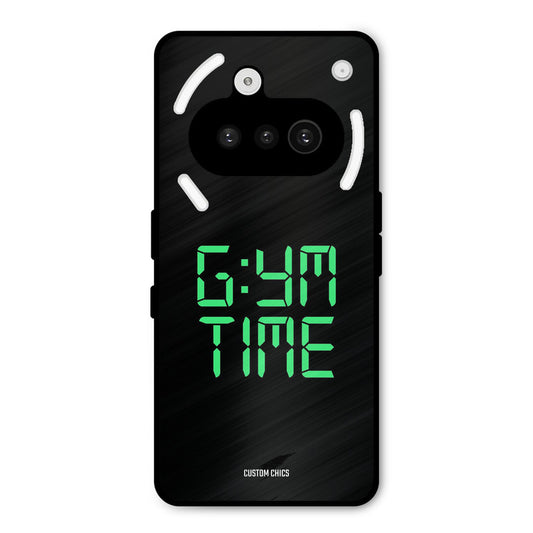 Gym Time Nothing Phone 3A Mobile Back Cover - Typography PrintShield Case