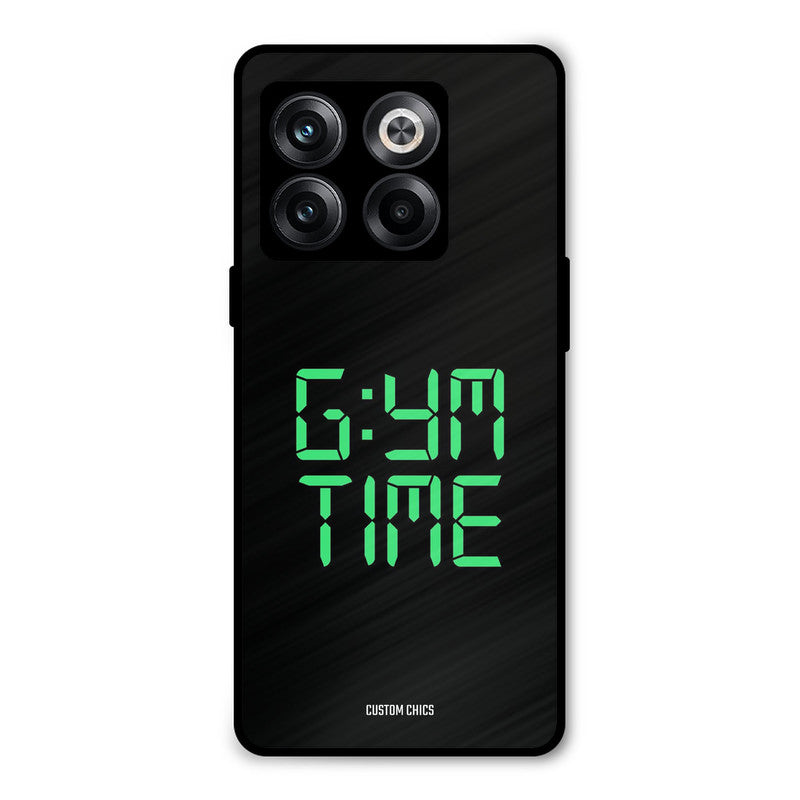 Gym Time Oneplus 10T Mobile Back Cover - Typography PrintShield Case