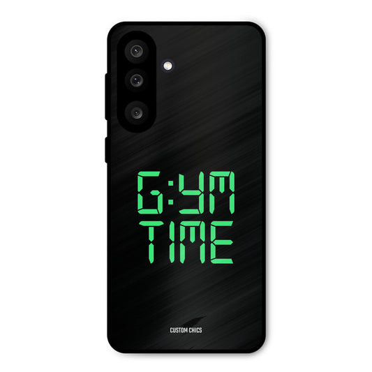 Gym Time Samsung Galaxy M56 Mobile Back Cover - Typography PrintShield Case