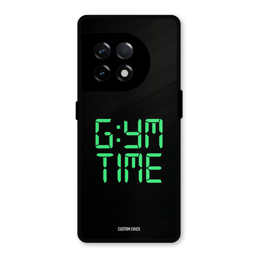 Gym Time OnePlus 11R Mobile Back Cover - Typography PrintShield Case