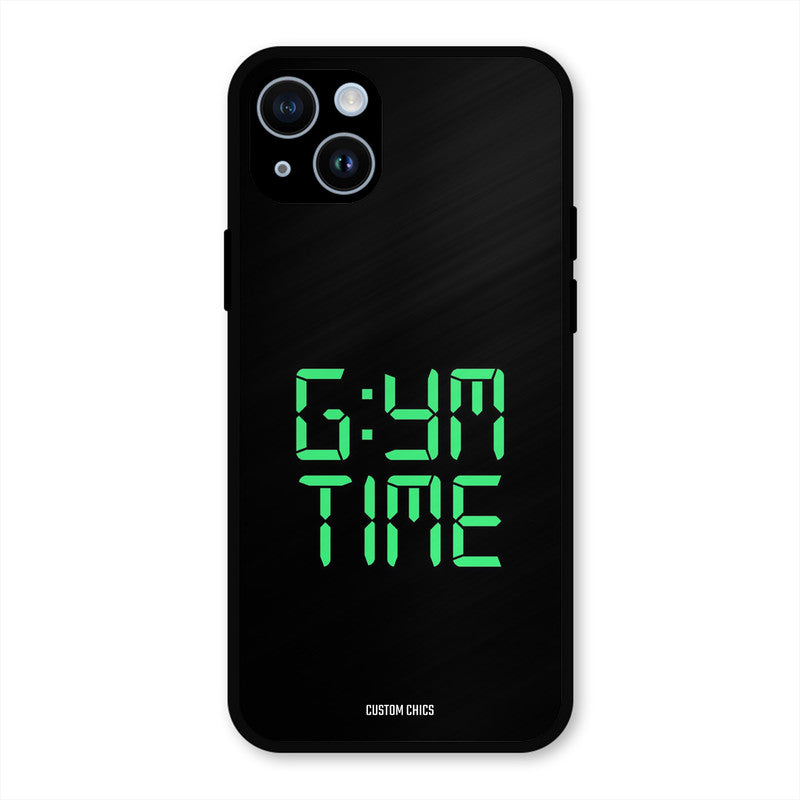 Gym Time iPhone 14 Mobile Back Cover - Typography PrintShield Case