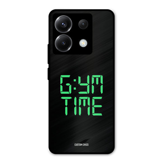 Gym Time Poco X6 Mobile Back Cover - Typography PrintShield Case
