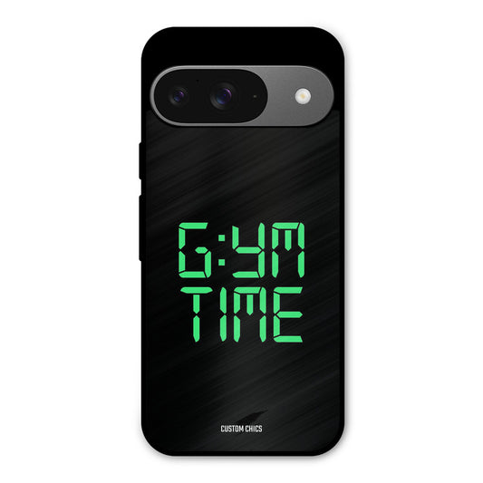 Gym Time Google Pixel 9 Mobile Back Cover - Typography PrintShield Case