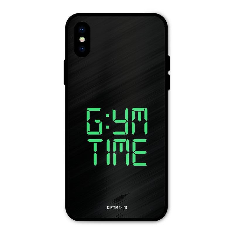 Gym Time iPhone X Mobile Back Cover - Typography PrintShield Case