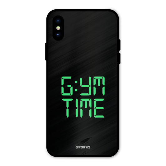 Gym Time iPhone X Mobile Back Cover - Typography PrintShield Case