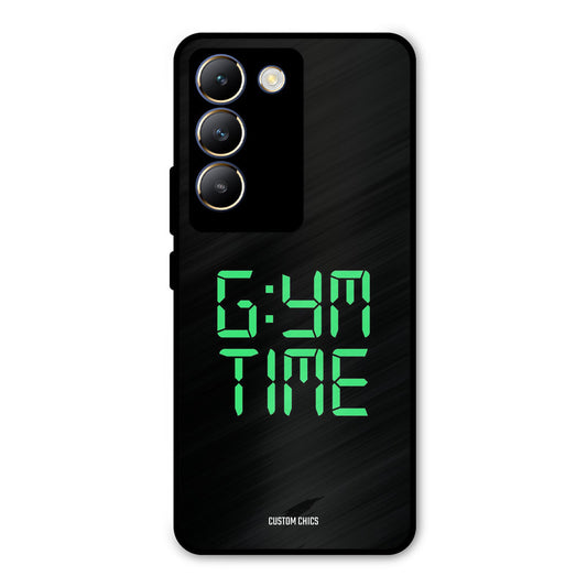 Gym Time Vivo Y200e Mobile Back Cover - Typography PrintShield Case