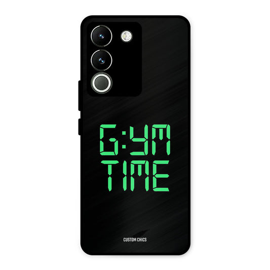 Gym Time Vivo Y200 Mobile Back Cover - Typography PrintShield Case
