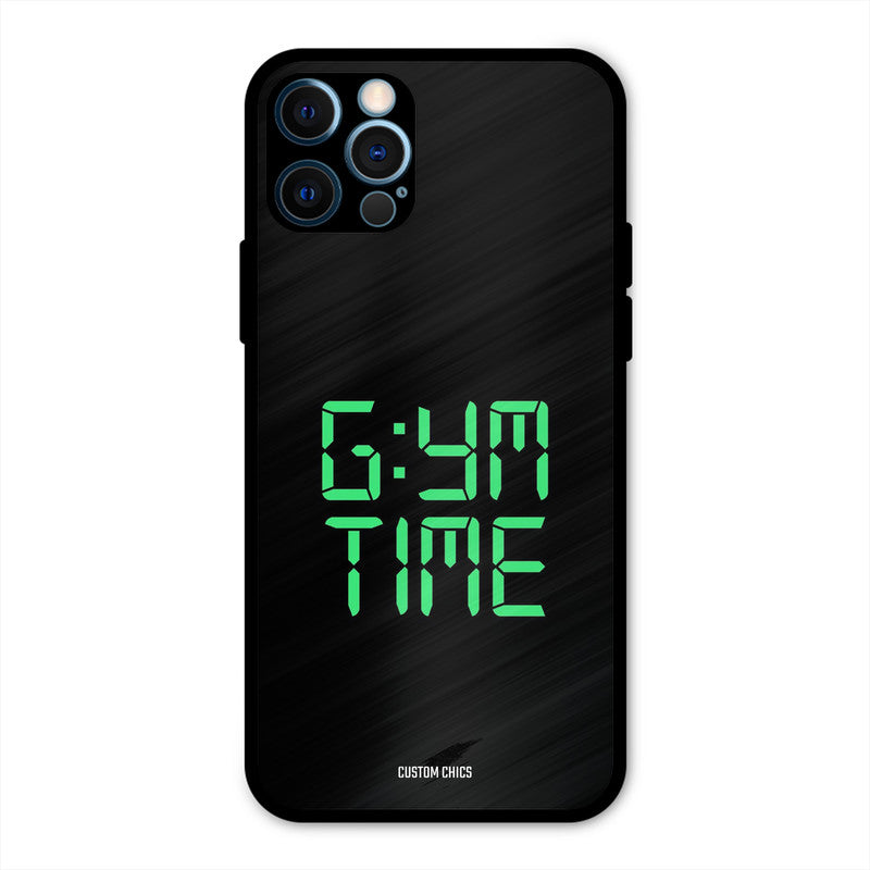 Gym Time iPhone 12 Pro Mobile Back Cover - Typography PrintShield Case
