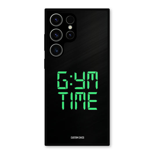 Gym Time Samsung Galaxy S23 Ultra Mobile Back Cover - Typography PrintShield Case