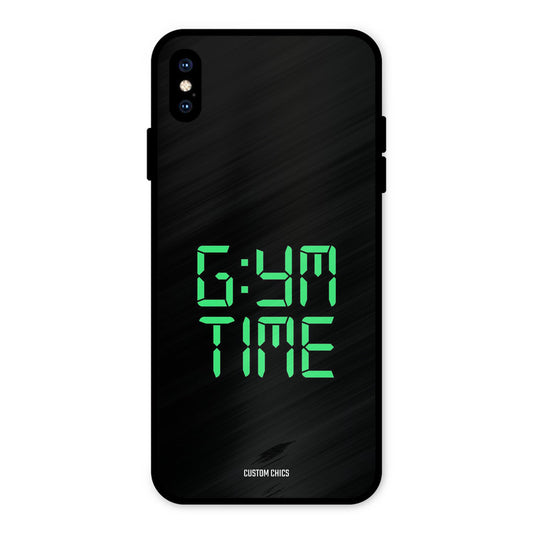 Gym Time iPhone XS Max Mobile Back Cover - Typography PrintShield Case