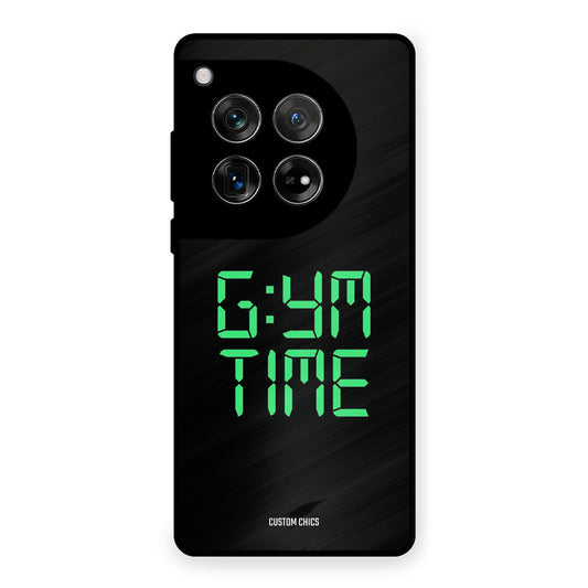 Gym Time OnePlus 12 Mobile Back Cover - Typography PrintShield Case