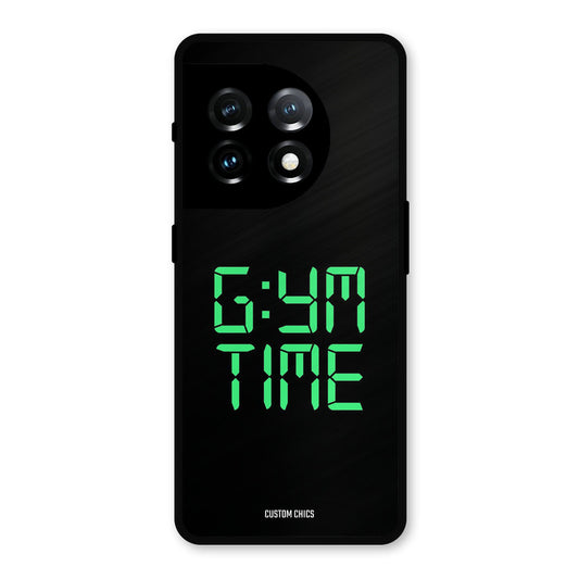 Gym Time OnePlus 11 Mobile Back Cover - Typography PrintShield Case
