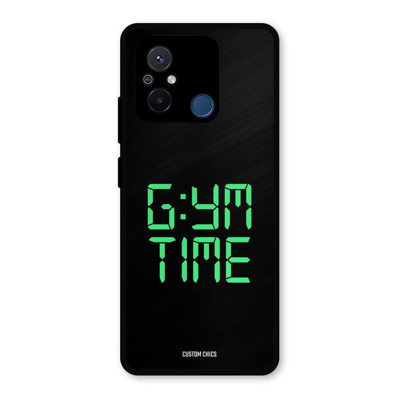 Gym Time Redmi 12c Mobile Back Cover - Typography PrintShield Case