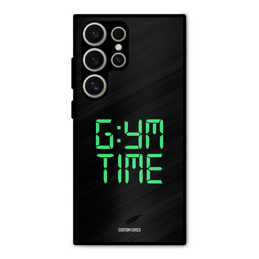 Gym Time Samsung Galaxy S24 Ultra Mobile Back Cover - Typography PrintShield Case
