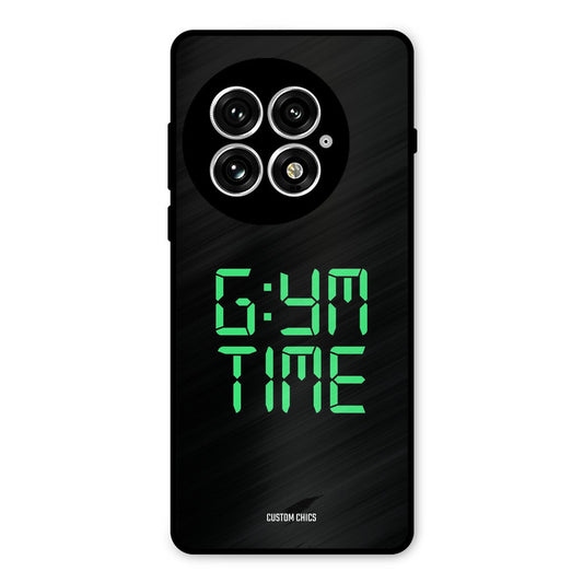 Gym Time Oneplus 13 Mobile Back Cover - Typography PrintShield Case