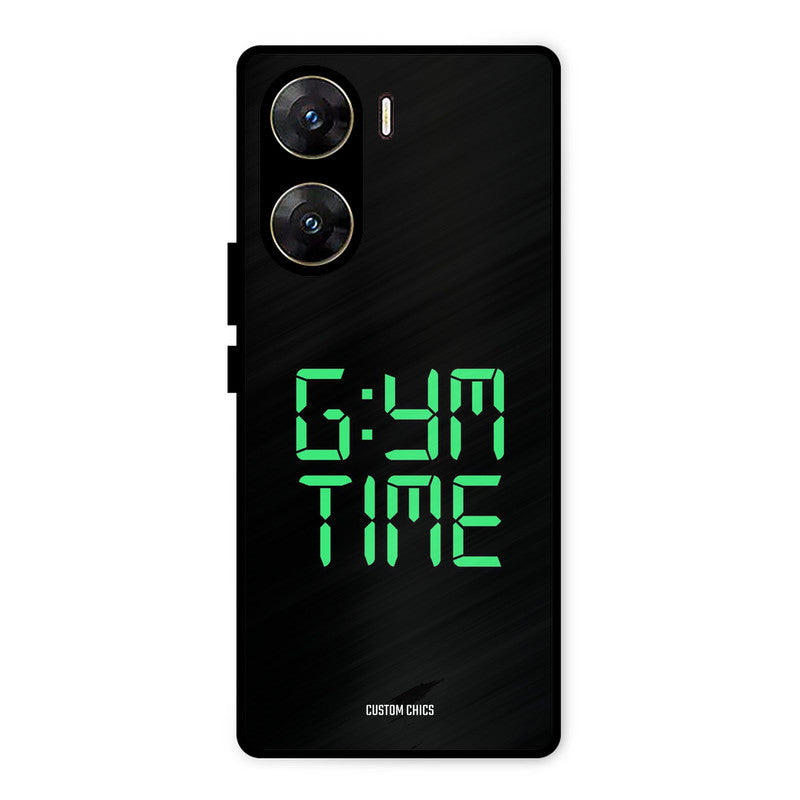 Gym Time Vivo V29e Mobile Back Cover - Typography PrintShield Case