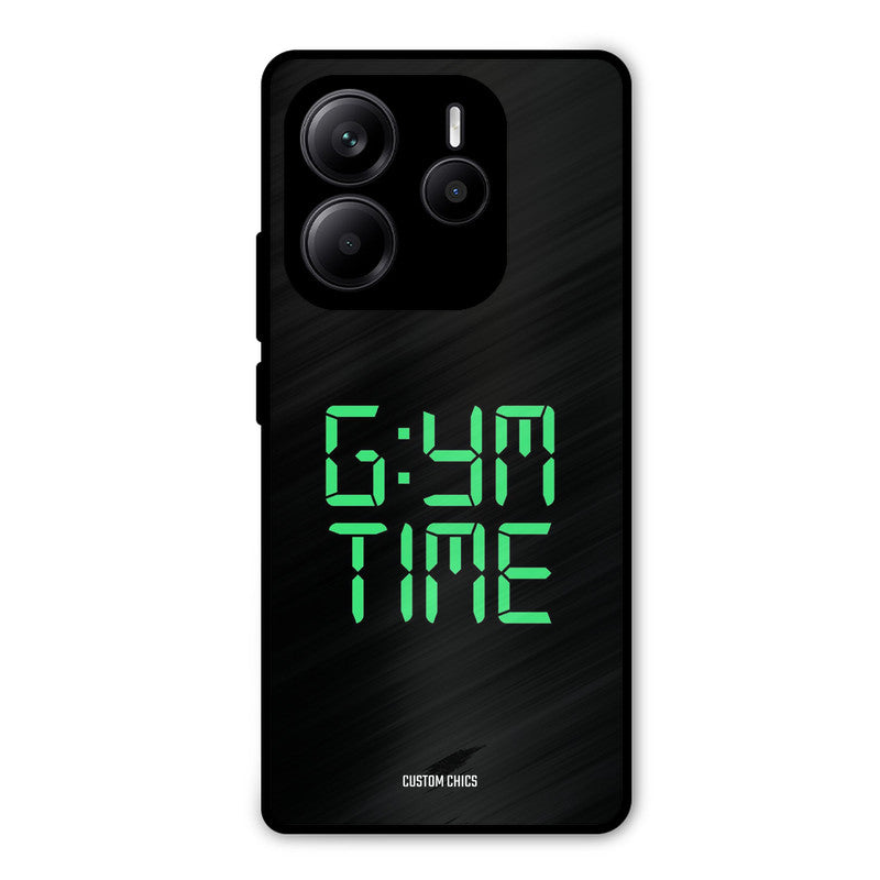 Gym Time Redmi Note 14 Mobile Back Cover - Typography PrintShield Case