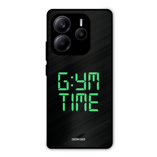Gym Time Redmi Note 14 Mobile Back Cover - Typography PrintShield Case