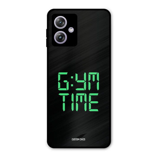 Gym Time Moto G54 Mobile Back Cover - Typography PrintShield Case
