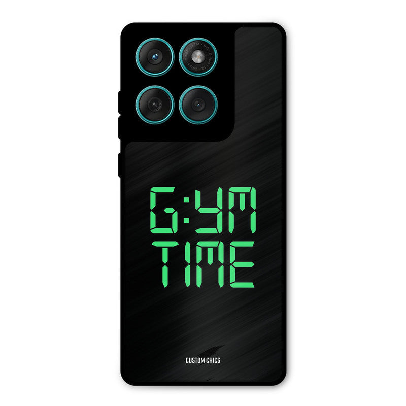 Gym Time Motorola Edge 60 Mobile Back Cover - Typography PrintShield Case