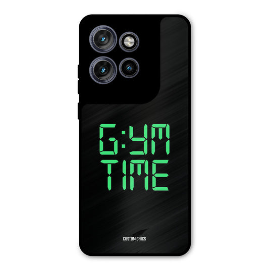 Gym Time Motorola Edge 50 Neo Mobile Back Cover - Typography PrintShield Case