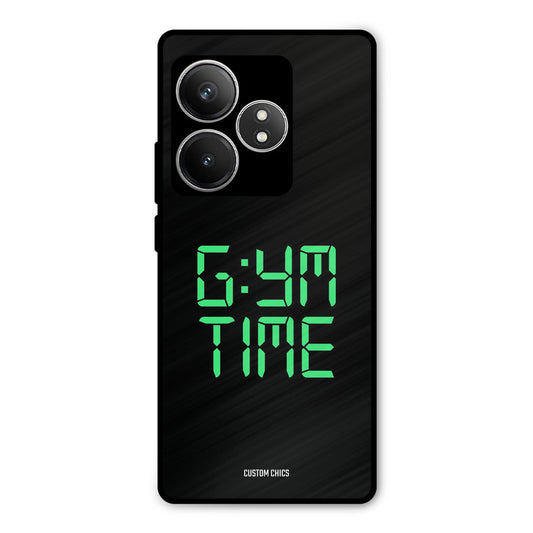 Gym Time Realme GT 6T Mobile Back Cover - Typography PrintShield Case