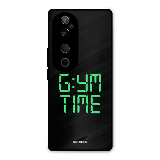 Gym Time Vivo V40 Mobile Back Cover - Typography PrintShield Case
