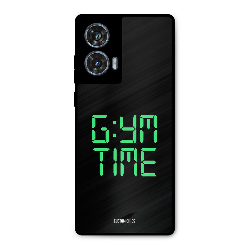 Gym Time Moto G96 Mobile Back Cover - Typography PrintShield Case