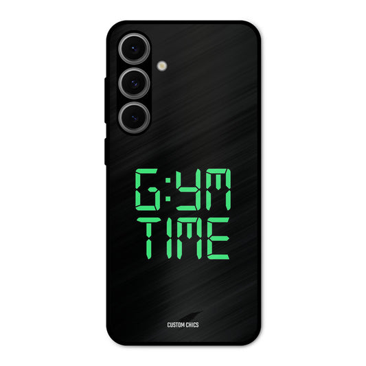Gym Time Samsung Galaxy S24 Mobile Back Cover - Typography PrintShield Case