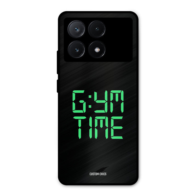 Gym Time Poco X6 Pro Mobile Back Cover - Typography PrintShield Case