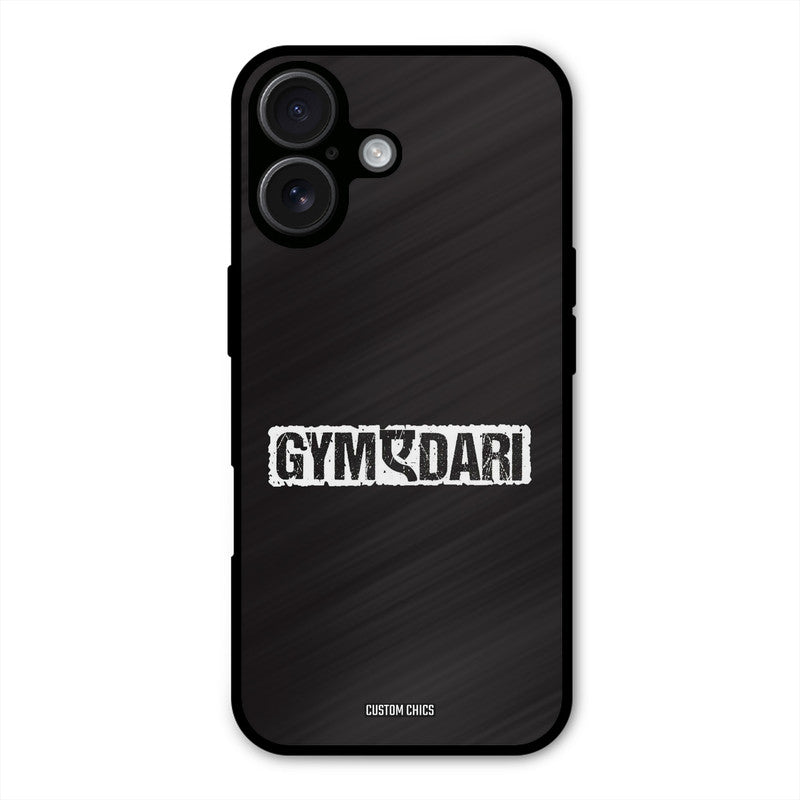 Gymedaari iPhone 16 Plus Mobile Back Cover - Typography PrintShield Case