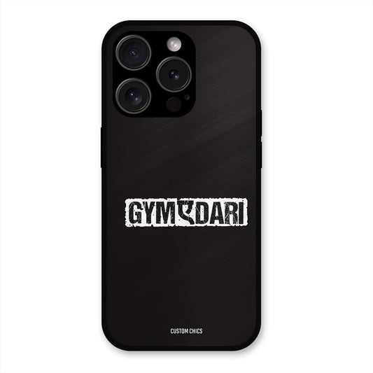 Gymedaari iPhone 15 Pro Max Mobile Back Cover - Typography PrintShield Case