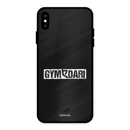 Gymedaari iPhone XS Max Mobile Back Cover - Typography PrintShield Case
