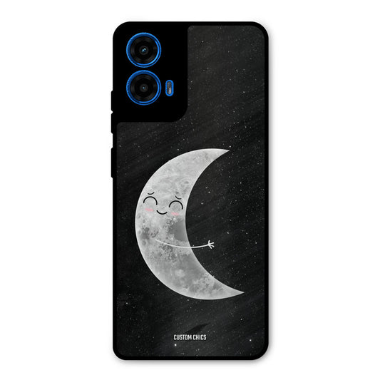 Half Moon Moto G45 Mobile Back Cover - Cute PrintShield Case