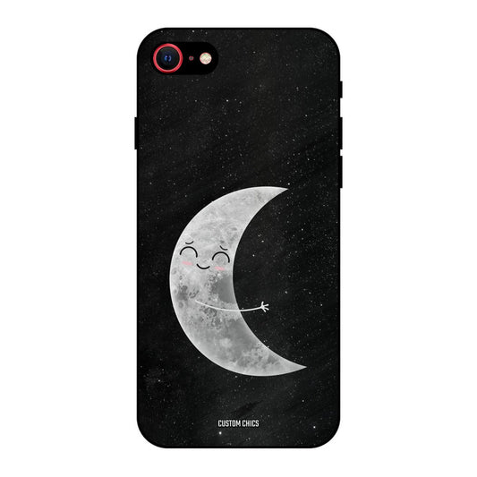 Half Moon iPhone SE 2020 Mobile Back Cover - Cute PrintShield Case
