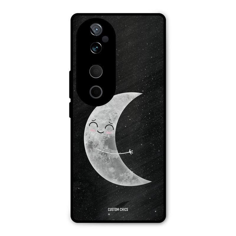 Half Moon Vivo V40 Mobile Back Cover - Cute PrintShield Case