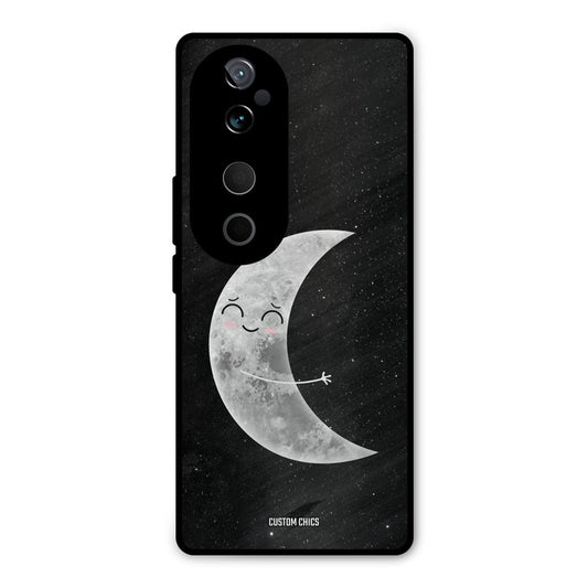 Half Moon Vivo V40 Mobile Back Cover - Cute PrintShield Case