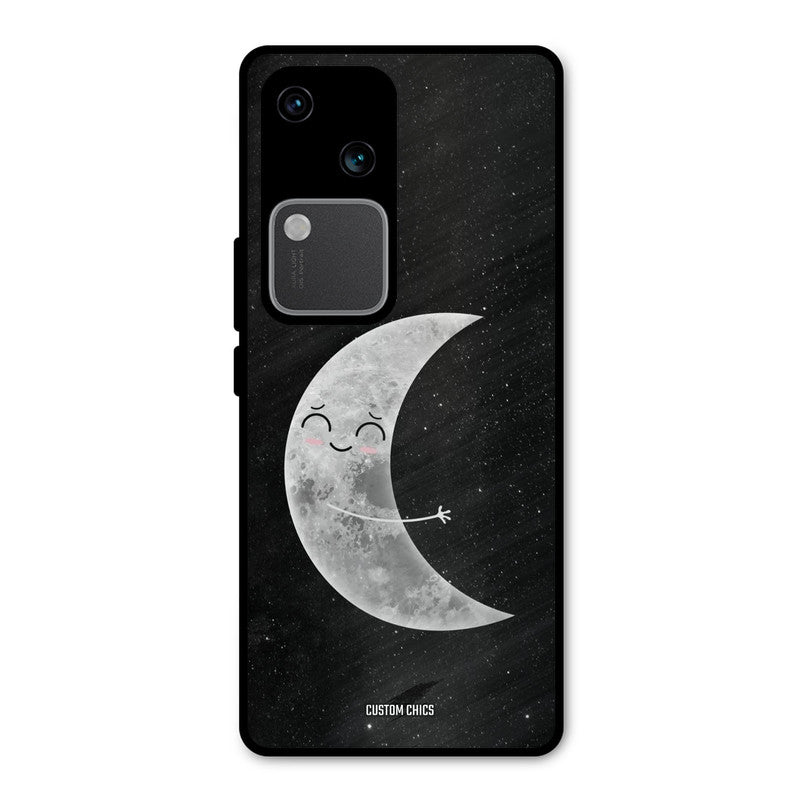 Half Moon Vivo V30 Mobile Back Cover - Cute PrintShield Case