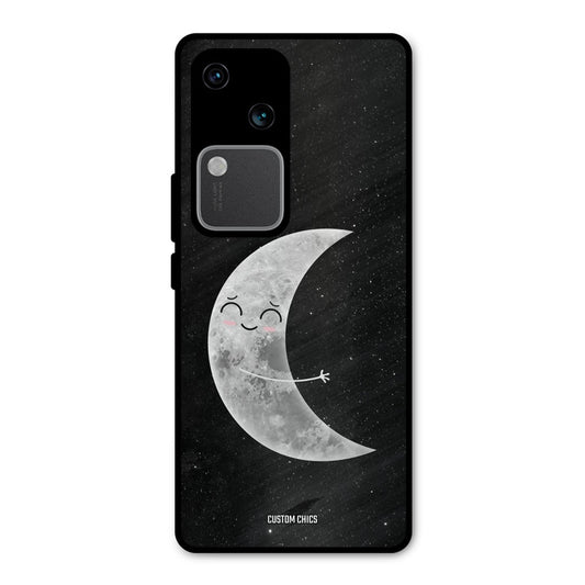 Half Moon Vivo V30 Mobile Back Cover - Cute PrintShield Case