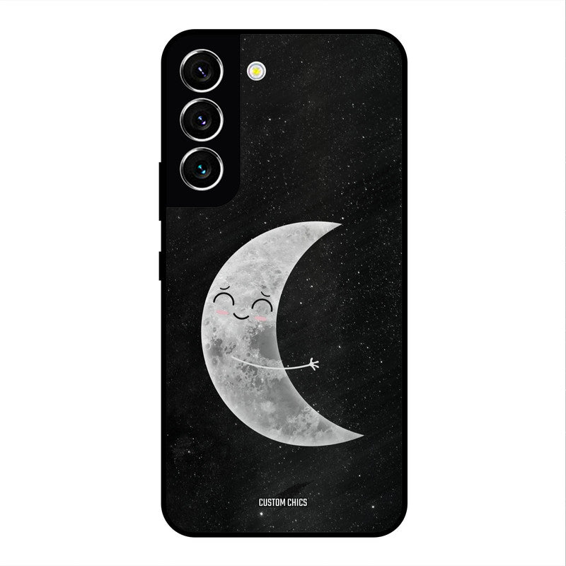 Half Moon Samsung Galaxy S22 Mobile Back Cover - Cute PrintShield Case