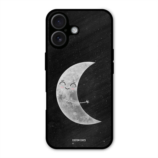Half Moon iPhone 16 Plus Mobile Back Cover - Cute PrintShield Case