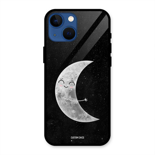 Half Moon iPhone 13 Mini Mobile Back Cover - Cute PrintShield Case