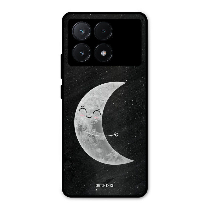 Half Moon Poco X6 Pro Mobile Back Cover - Cute PrintShield Case