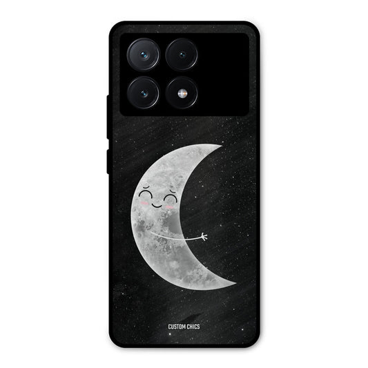 Half Moon Poco X6 Pro Mobile Back Cover - Cute PrintShield Case