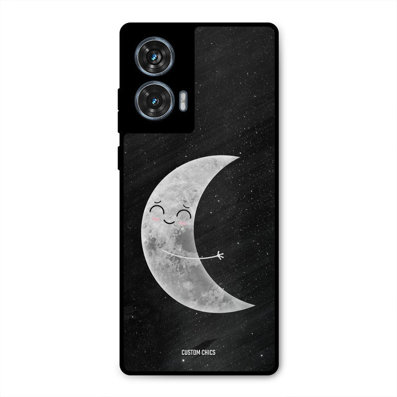 Half Moon Moto G96 Mobile Back Cover - Cute PrintShield Case